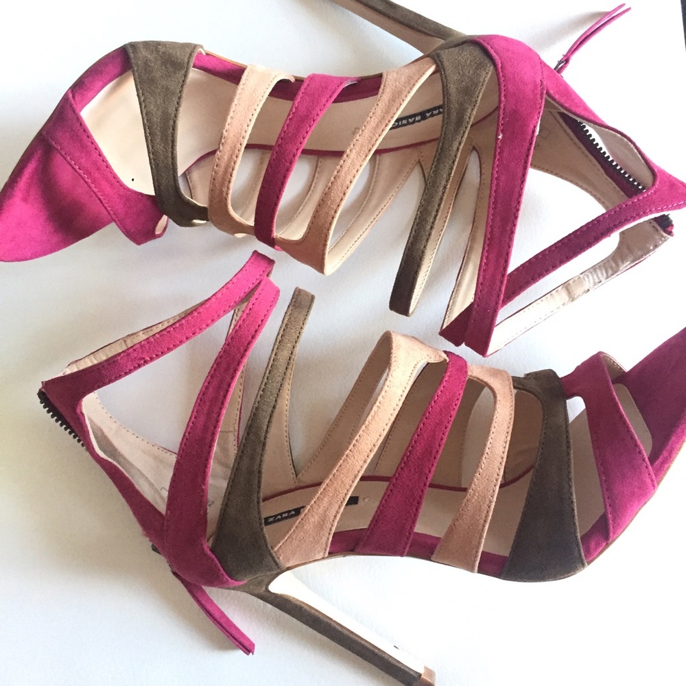 Zara strappy heels